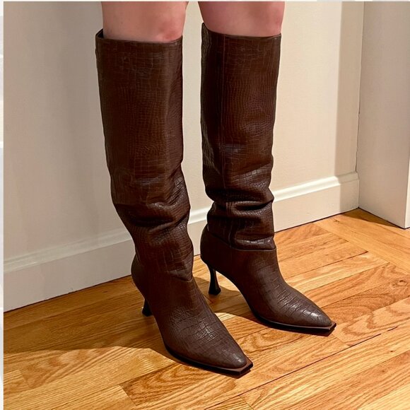 Vincenza Friday Fever Heel Boots - Brown - Picture 5 of 7